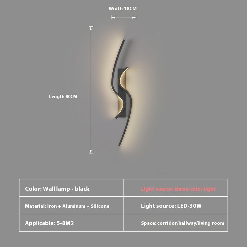 Bedroom Bedside Lamp Living Room Television Background Wall Lights