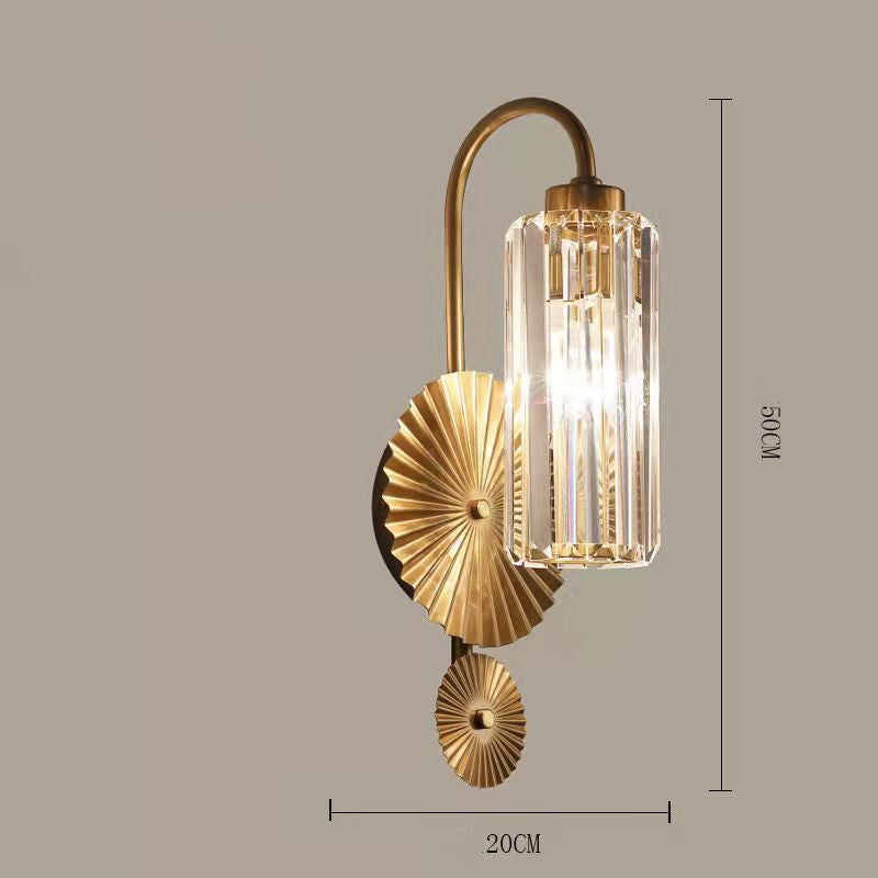 Light Crystal Simple Bedroom Bedside Lamp